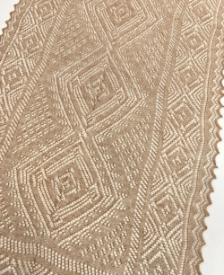 Оренбургский пуховый палантин А14060-08 темно-бежевый