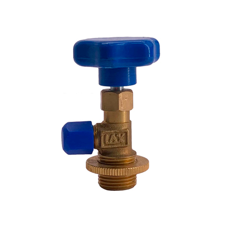 Проколка для баллонов с фреоном (1 кг) без клапана, синие, резьба вн 18, внутр 11 мм. CT-M339