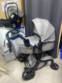 Коляска трансформер 3 в 1 "Aimile PRO" цвет латте