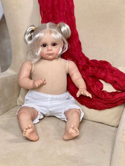 Кукла Реборн мягконабивная 60см без одежды (FA-597W)