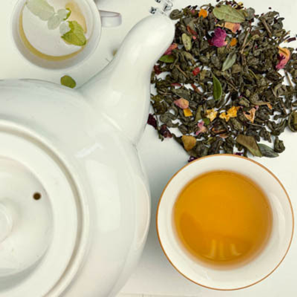 Зеленый чай BERRY-TEA "Индийское лето" | 18гр под стакан | Эконом