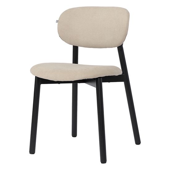 Стул round, рогожка, ванильный