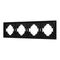 Рамка пластиковая FRM-TENDO-SFPL-4-BK Arlight 054654