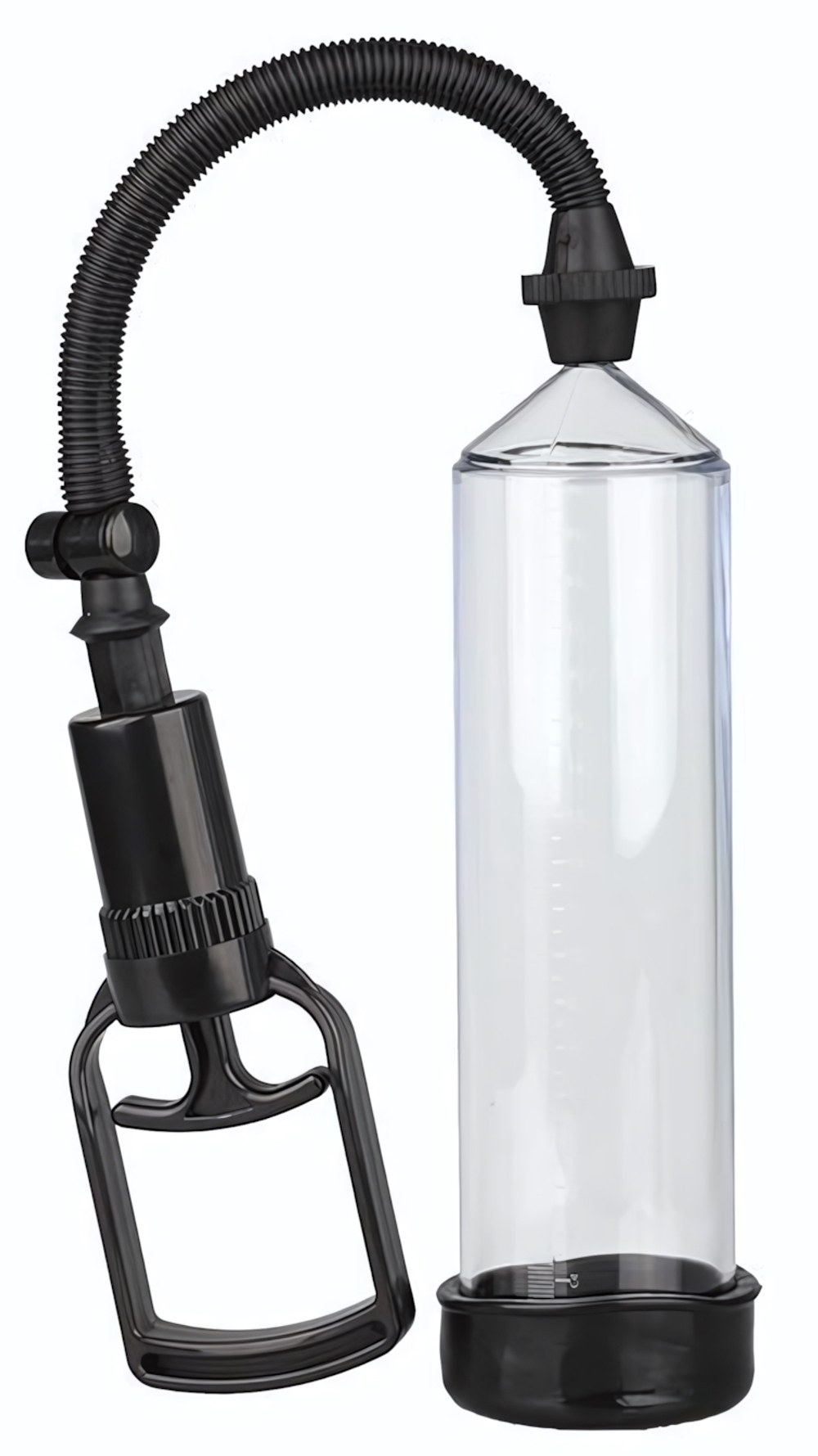 Прозрачная вакуумная помпа Trigger Handle Penis Pump (Цвет: прозрачный)