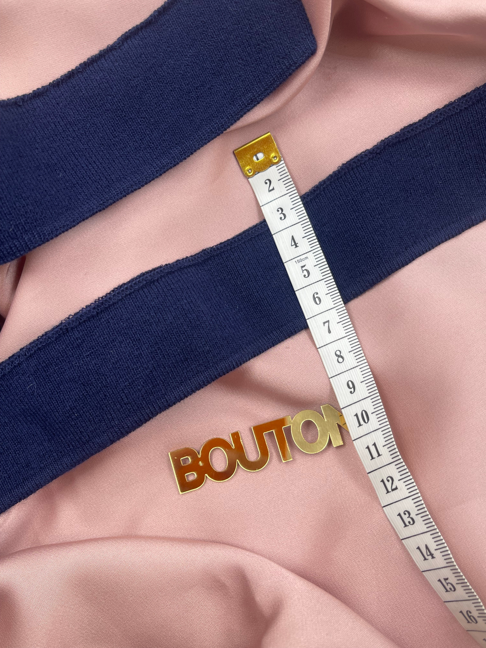 Подвяз трикотажный синий  0,84 м, ширина 4 см