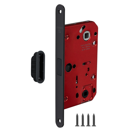 Защелка Fuaro (Фуаро) врезная магнитная MAGNM96WC-50/BL INOX BL-24 черный (блистер)