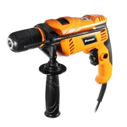 Дрель ударная электрическая ЕРМАК ДУ-780-Б, 780Вт, быстрозаж. патрон 13мм, 0-3000 об/мин, рег.скор, реверс