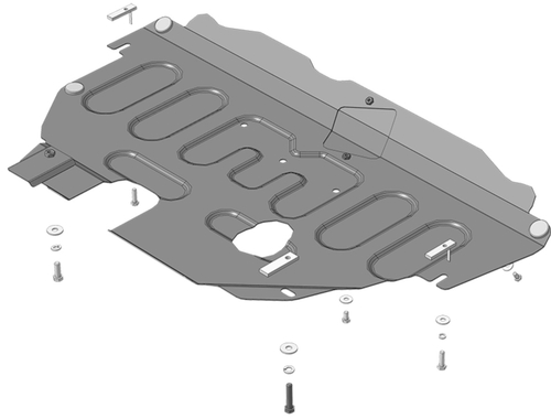 Защита стальная 2 мм двигателя и кпп для Ford Mondeo Motodor.70702