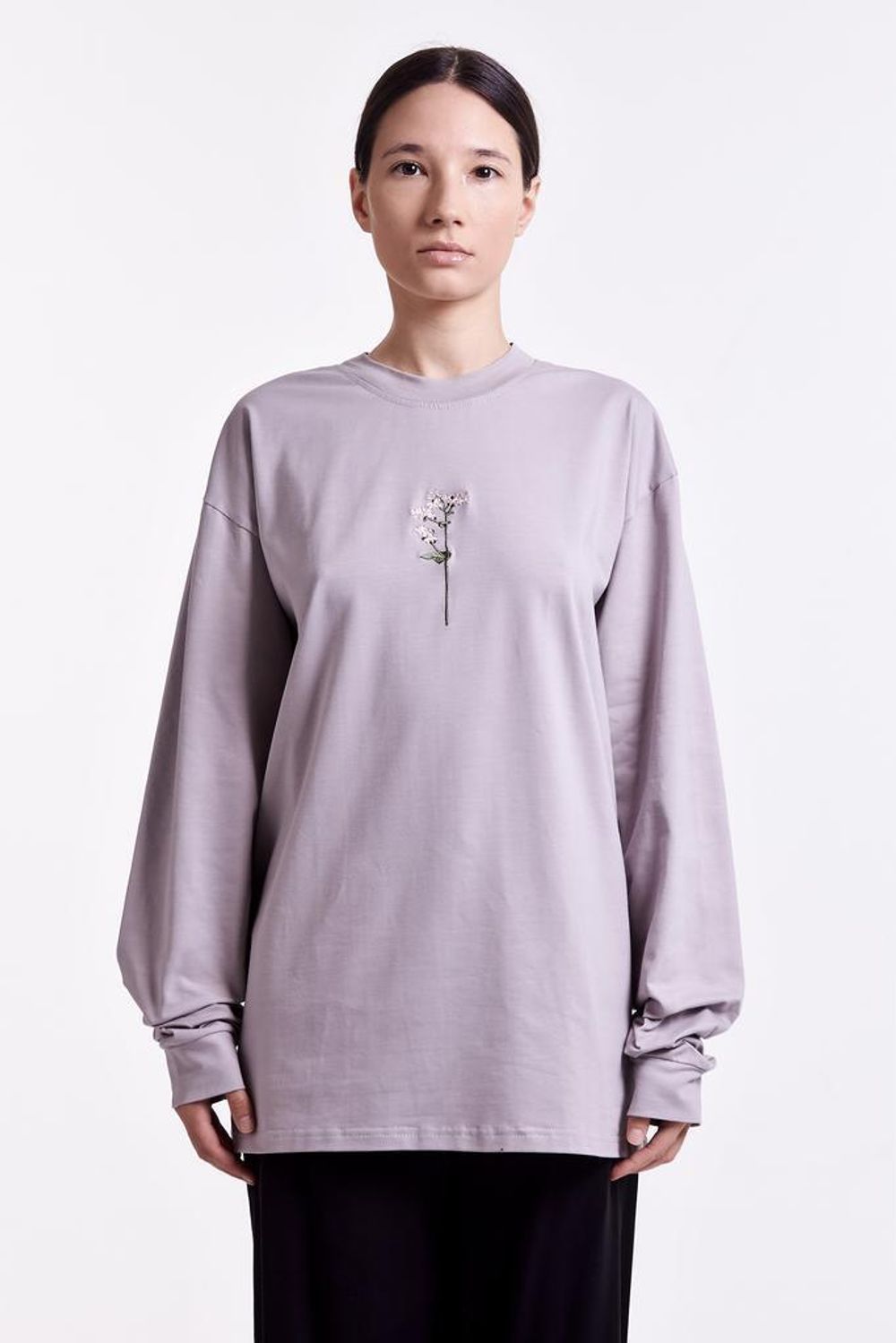 Лонгслив Гербарий Гречиха Пепел