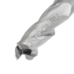 Фреза твердосплавная 16мм (L=100, l=45, хв=16) Z3 45° по алюминию и цвет.металлам BRAL-3E-D16.0 AHN