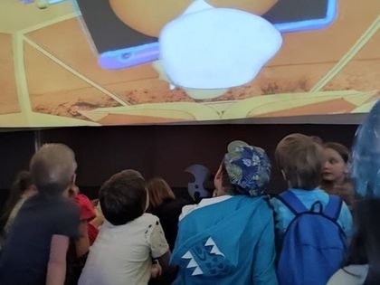 В «Романовском Парке» прошел просмотр фильмов в мобильном планетарии