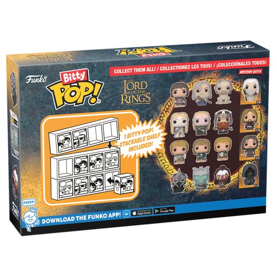 Фигурка Funko Bitty POP! LOTR Frodo Baggins+Gandalf+Gollum+Mystery (1 of 4) 4PK 75456 / Фигурка Фанко Битти ПОП! по мотивам фильма "Властелин колец"