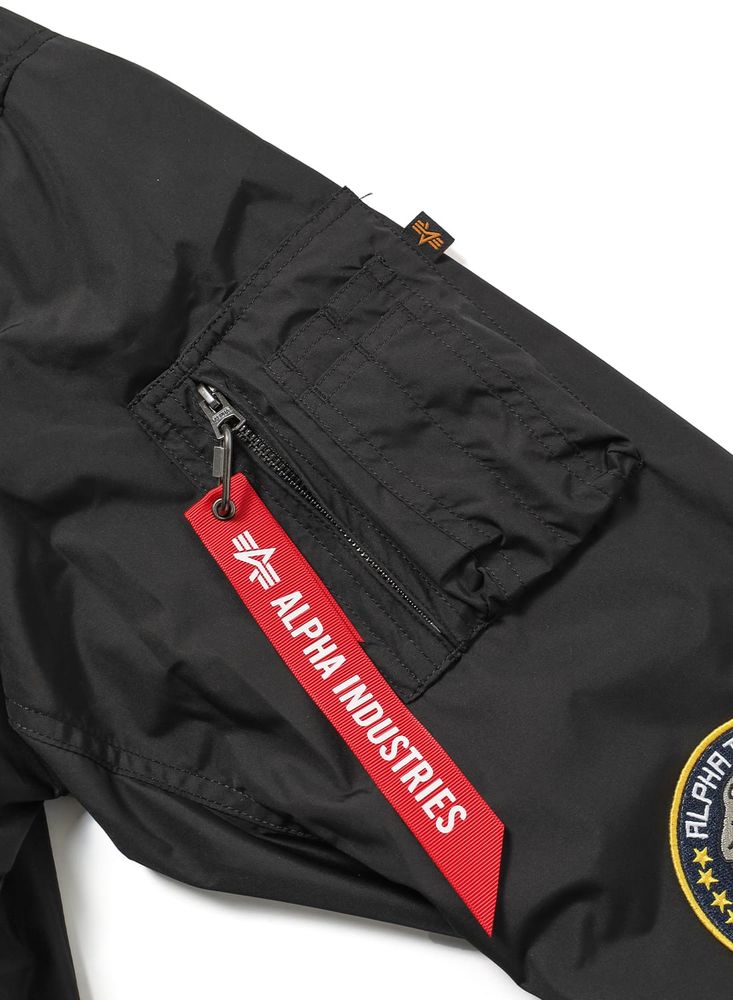 Бомбер Alpha Industries CWU 36/P Relaxed Patched Black (Черный)