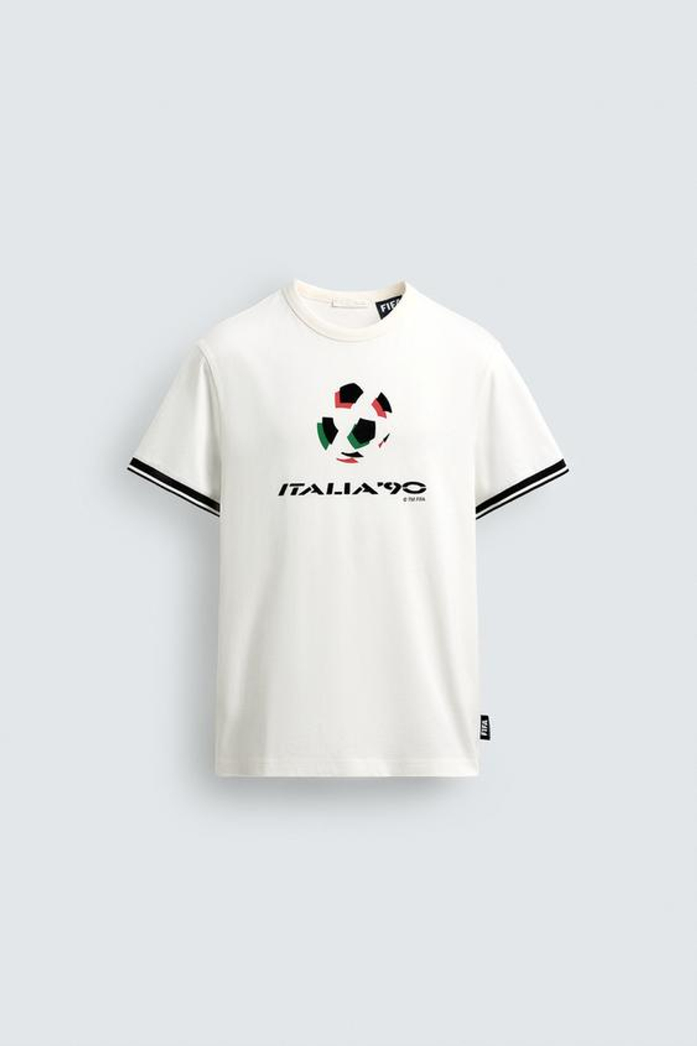 ZARA ФУТБОЛКА КОНТРАСТНАЯ ИТАЛИЯ 90 FIFA WORLD CUP™ FIFA CLASSICS, БЕЛЫЙ