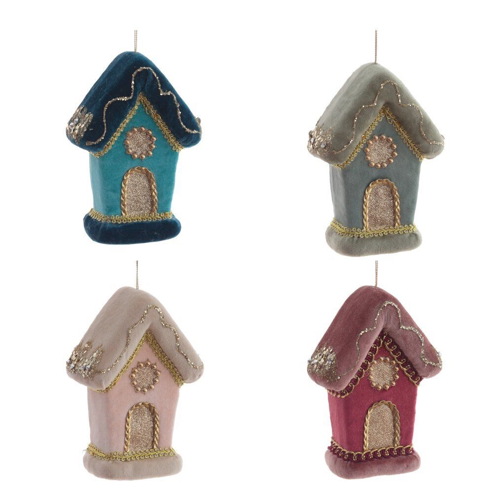GAEM Украшение новогоднее "Домик", L10,5 W6 H15 см, 4в.