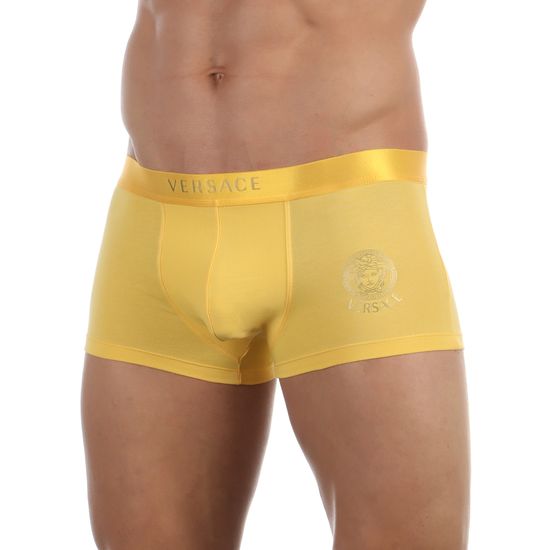 Мужские трусы боксеры желтые Versace