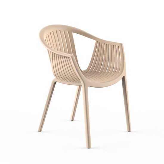 Стул  с подлокотниками EPOS, пластик бежевый