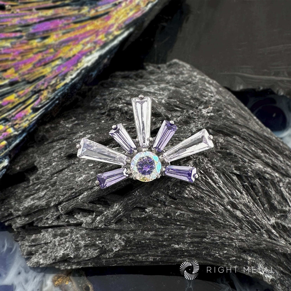 Xanthea Amethyst CZ & Tanzanite & AB