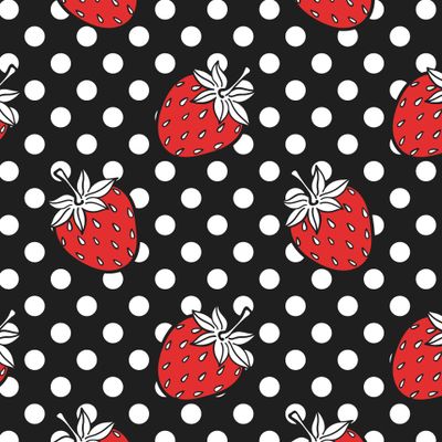 Спелая клубника на ретро фоне