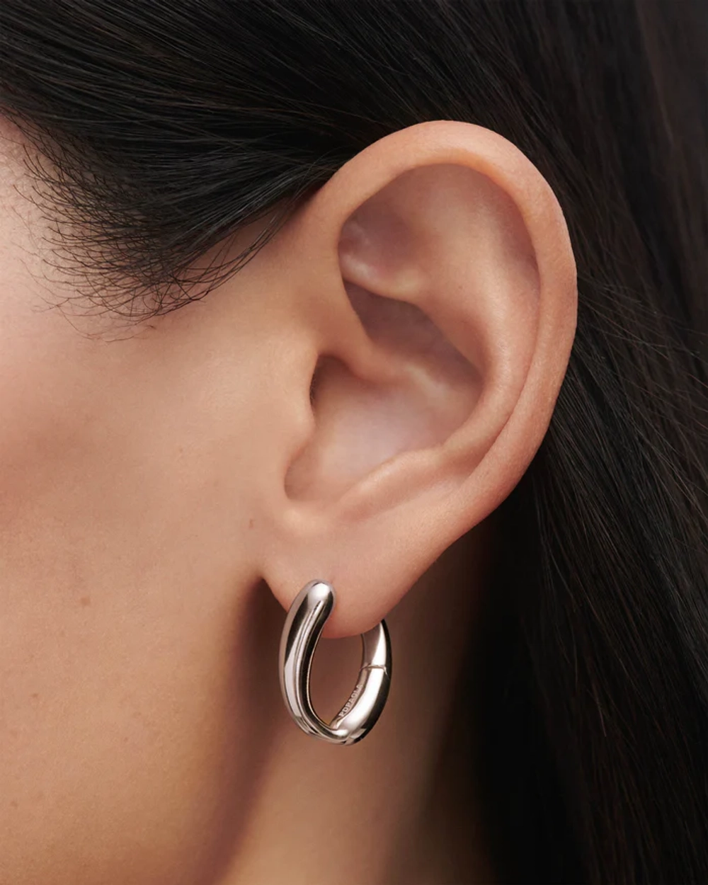 Серьги Helix Hoops Серебро 925 пробы покрытое родием