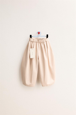 ZARA TIMELESS - БРЮКИ BAGGY, ПЕСОЧНЫЙ