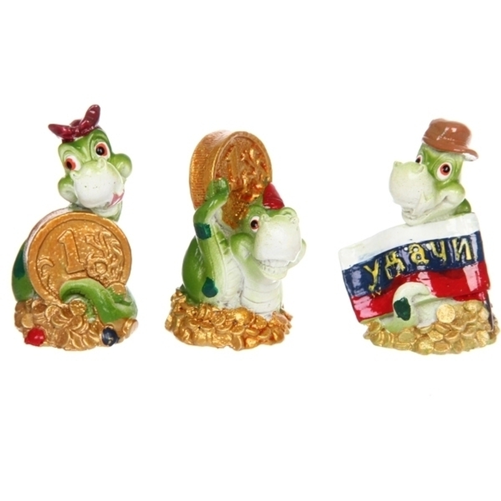 Фигурка новогодняя «Удачная змейка» 3,5*3,5*5,5 см, микс