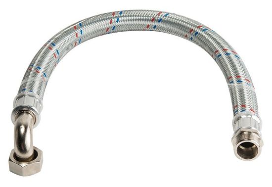 Гибкая подводка для воды Stout НР 1" х ВР 1" угловая, длина 800 мм (SHF-0167-252525)