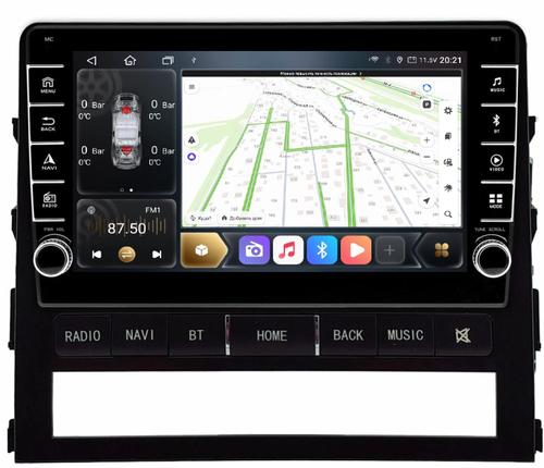 Магнитола для Toyota Land Cruiser 200 2015-2021 (без JBL) - Kuberg HP-9618 (рамка с кнопками, магнитола с кнопки и крутилки), Android 12, Быстрая, CarPlay, 4G SIM-слот