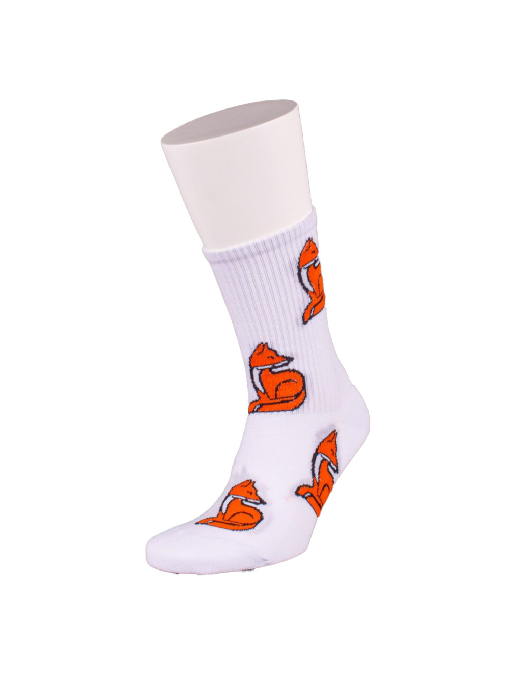 Носки медицинские мужские Babushka, "Лисички", белый, 41-45