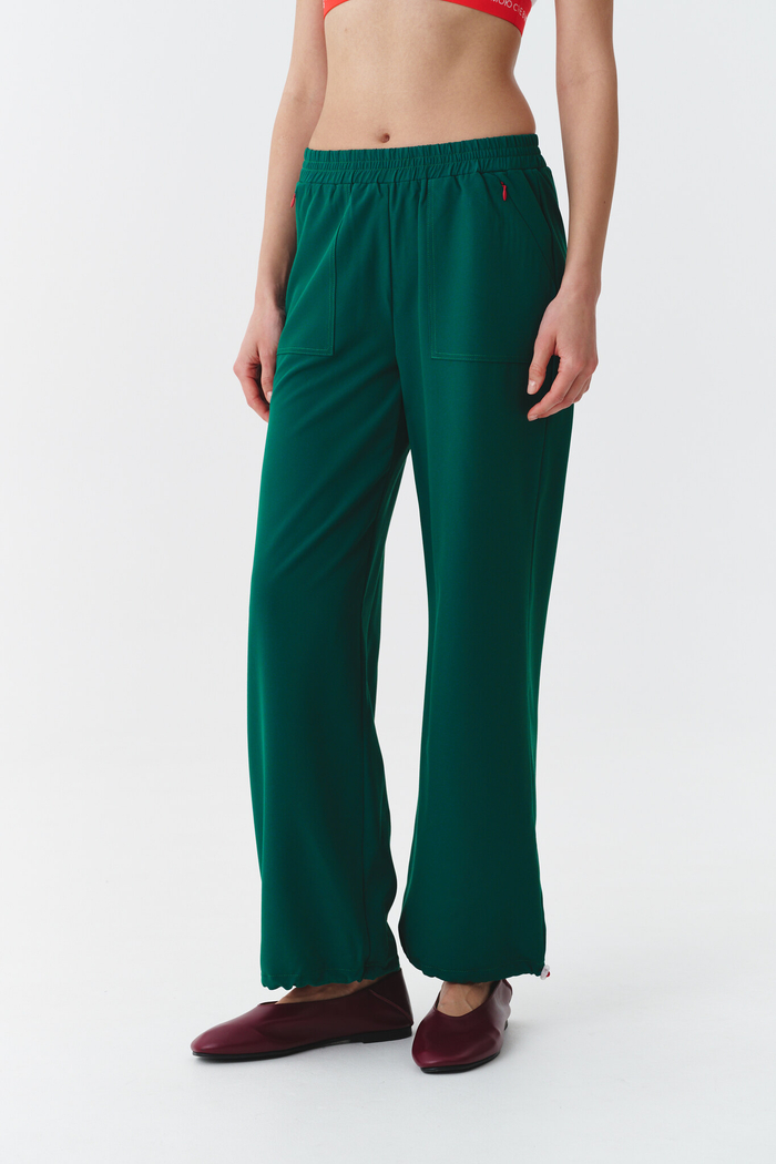 Брюки свободные медицинские женские Йошо, малахит