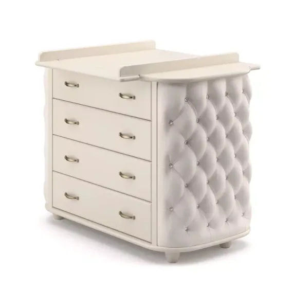 Комод пеленальный Гандылян Тиффани декор стразы Ваниль