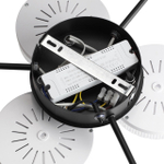 8236/6CL LEDIO LN25 000 черный, металл/акрил Люстра потолочная с ПДУ LED 85W 3000-6000К 220V DIDANA