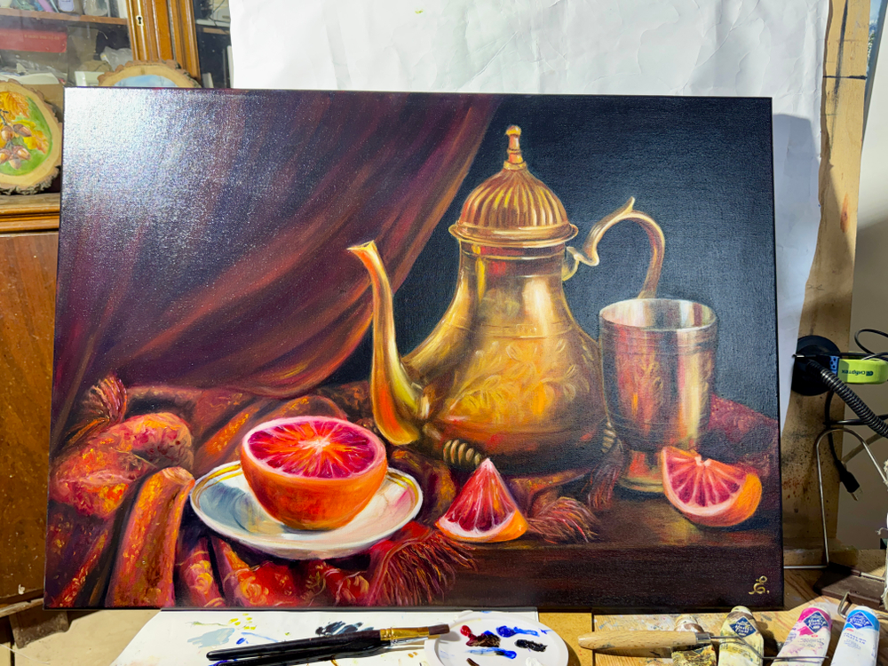 Картина «Восточные мотивы» | Холст, масло 70х50 см | Художница Ефимова Ольга