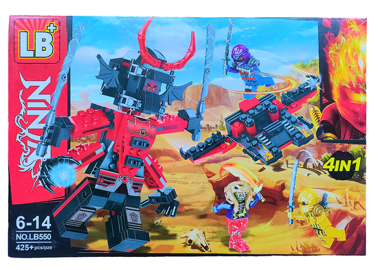 Конструктор Ninja "Робот Самурай Генерала Козу" , 425 деталей, 3 фигурки