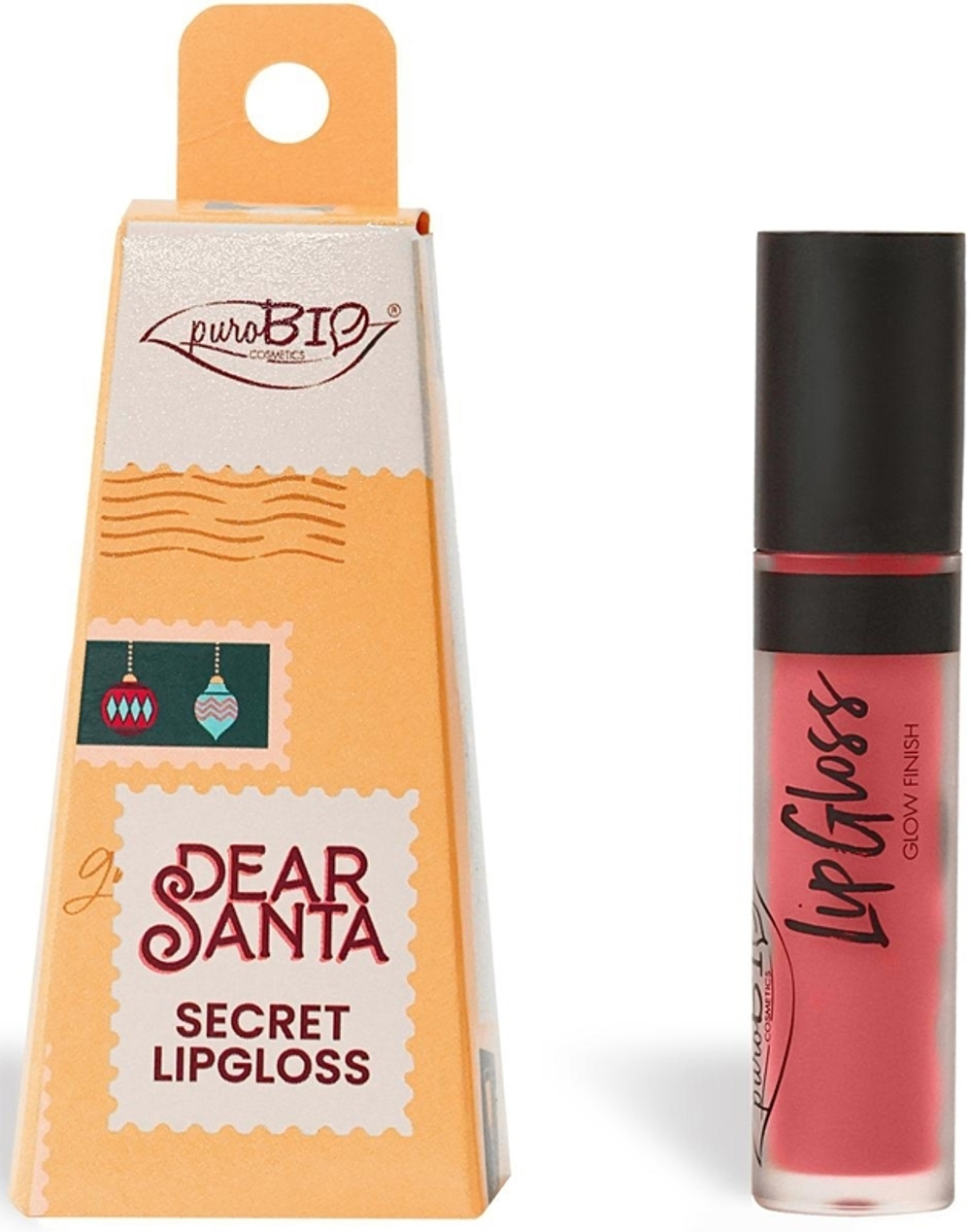 puroBIO Cosmetics Dear Santa SECRET - Стойкий блеск для губ в подарочной упаковке, 4,4 ml