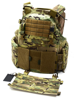Чехол для бронежилета плитника КРЕПОСТЬ быстросброс слева, MIMICRYA, Cordura 1000D, MULTICAM, S-M