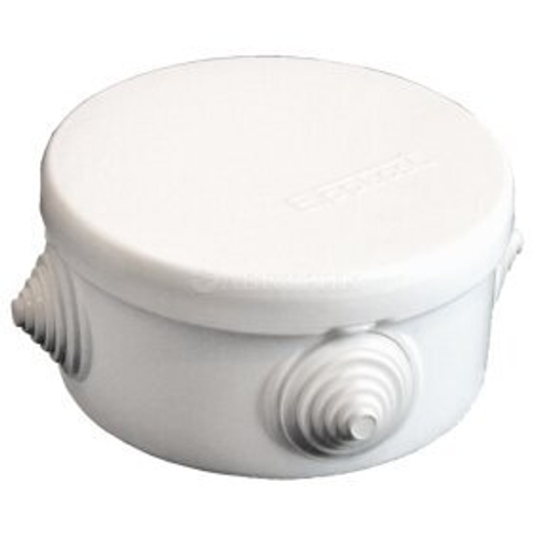 Коробка распределительная ОП У140 90х45мм 4 выхода белая