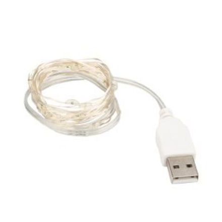 Гирлянда «Роса» 2 м, 20 диодов, USB, цвет RGB