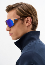 Спортивные очки с диоптриями 100% Norvik / Matte Copper Chromium / Blue Multilayer Mirror Lens