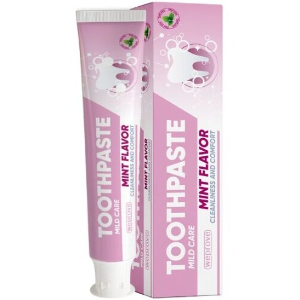 WEPROVE Зубная паста гелевая Mild Care Mint Toothpaste (Деликатный уход) (100 гр)