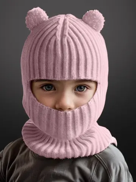 Балаклава детская с ушками, лапша