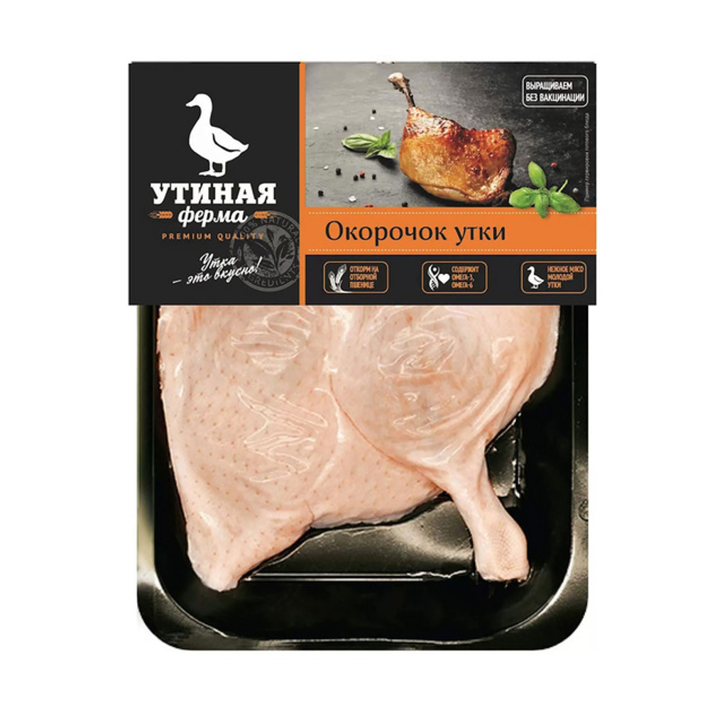 Окорочок Утки Утиная Ферма с Кожей Замороженный 700г