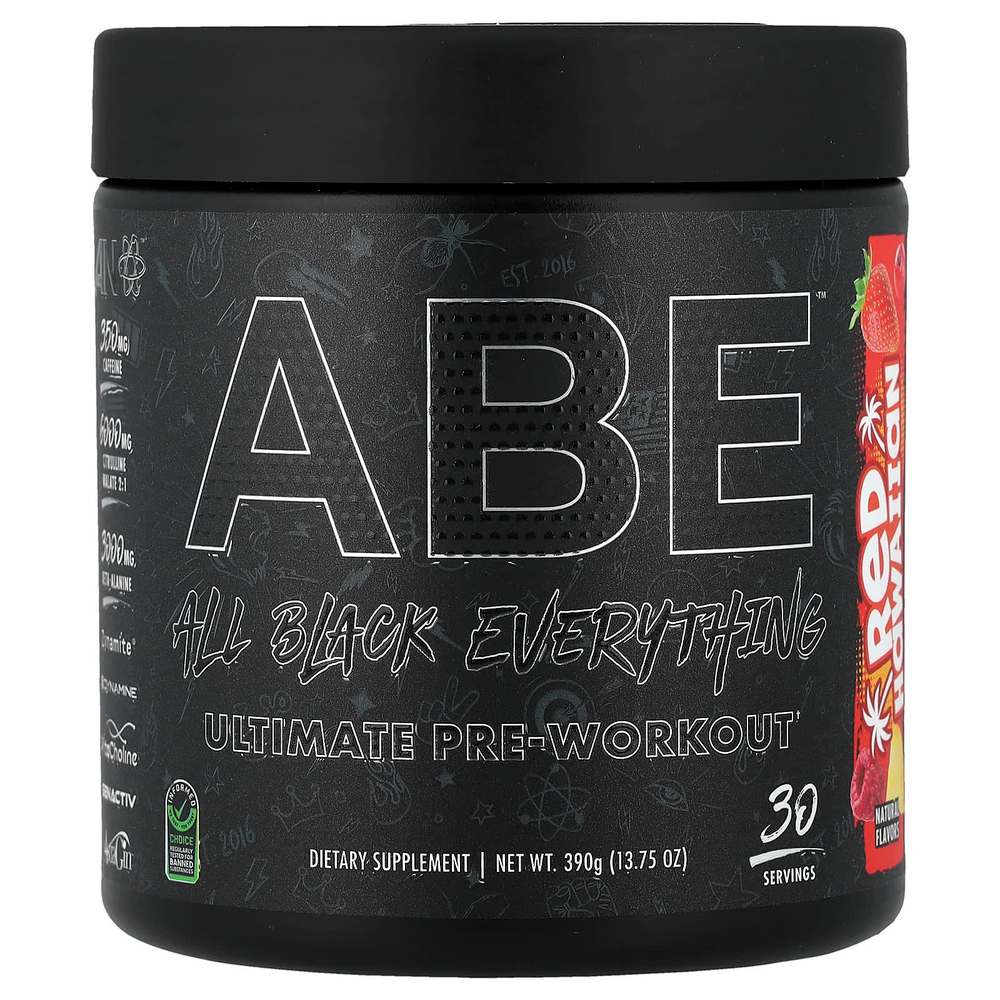 ABE, Ultimate Pre-Workout, предтренировочный комплекс, гавайский красный, 390 г (13,75 унции)