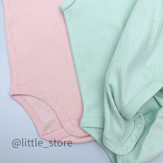 Боди-маечки хлопковые, Нефрит/жемчуг