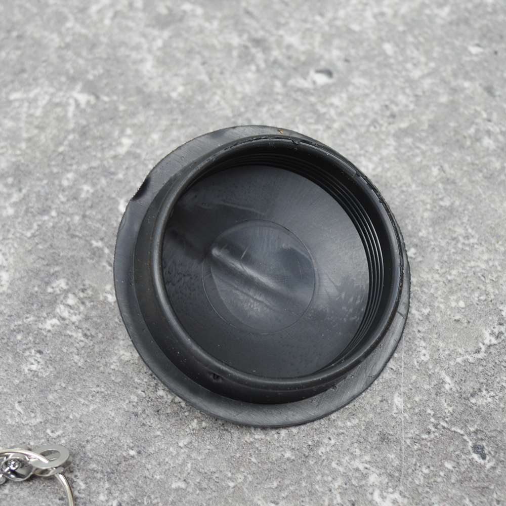 Пробка для ванной с цепочкой черная