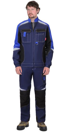 Куртка "Сириус-Фаворит-Мега" (синий/черный/василек)