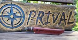 Ножны-чехол для ножа кожаный без гарды Prival Н1 Premium,  для клинка  до 190х45мм