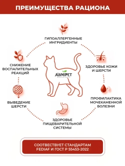 Сухой полнорационный корм холистик с индейкой для стерилизованных кошек.
