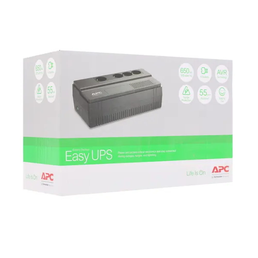 Источник бесперебойного питания  APC Easy Back-UPS BV650I-GR