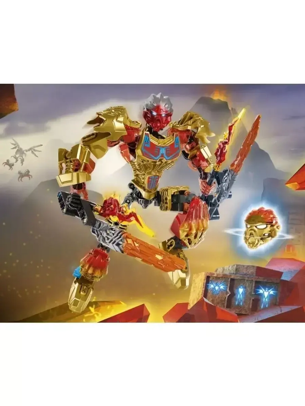 Конструктор Бионикл Таху - повелитель огня 132 детали 611-1